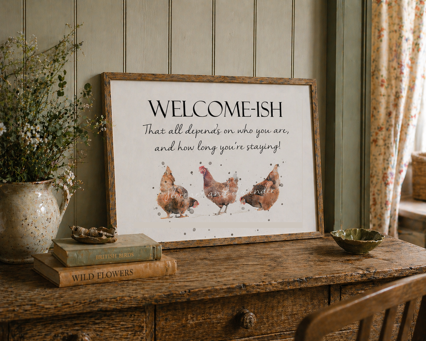 Welcome-Ish Print - Florence & Lavender