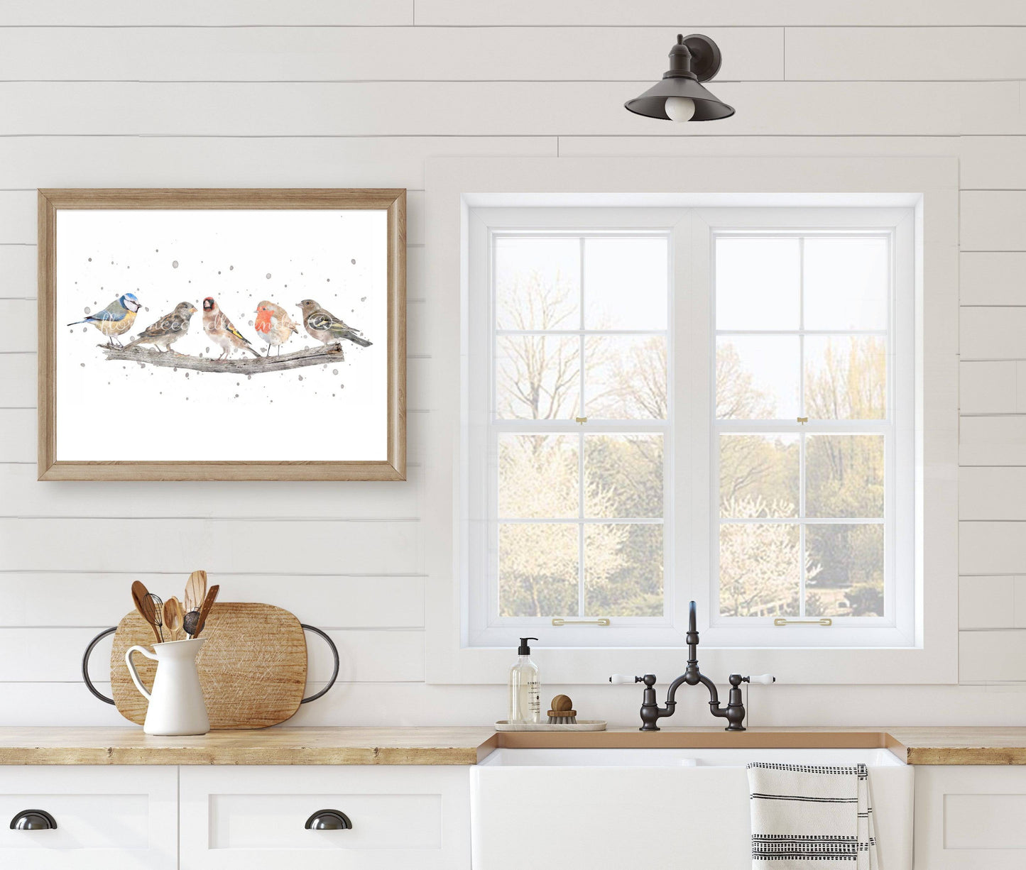 British Garden Birds Print - Florence & Lavender