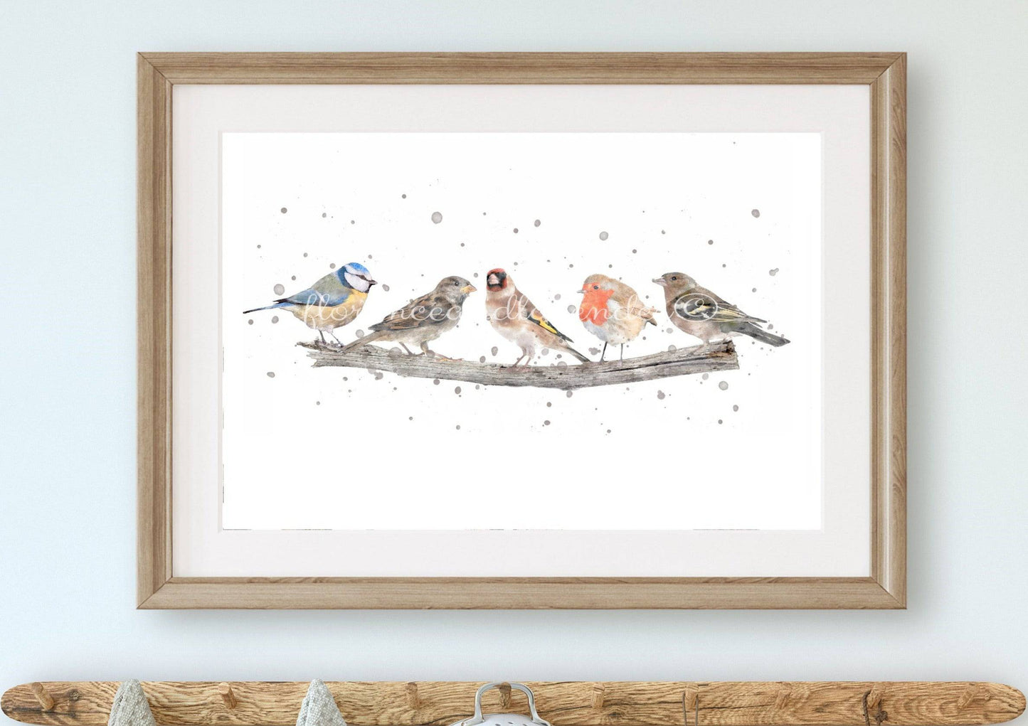 British Garden Birds Print - Florence & Lavender