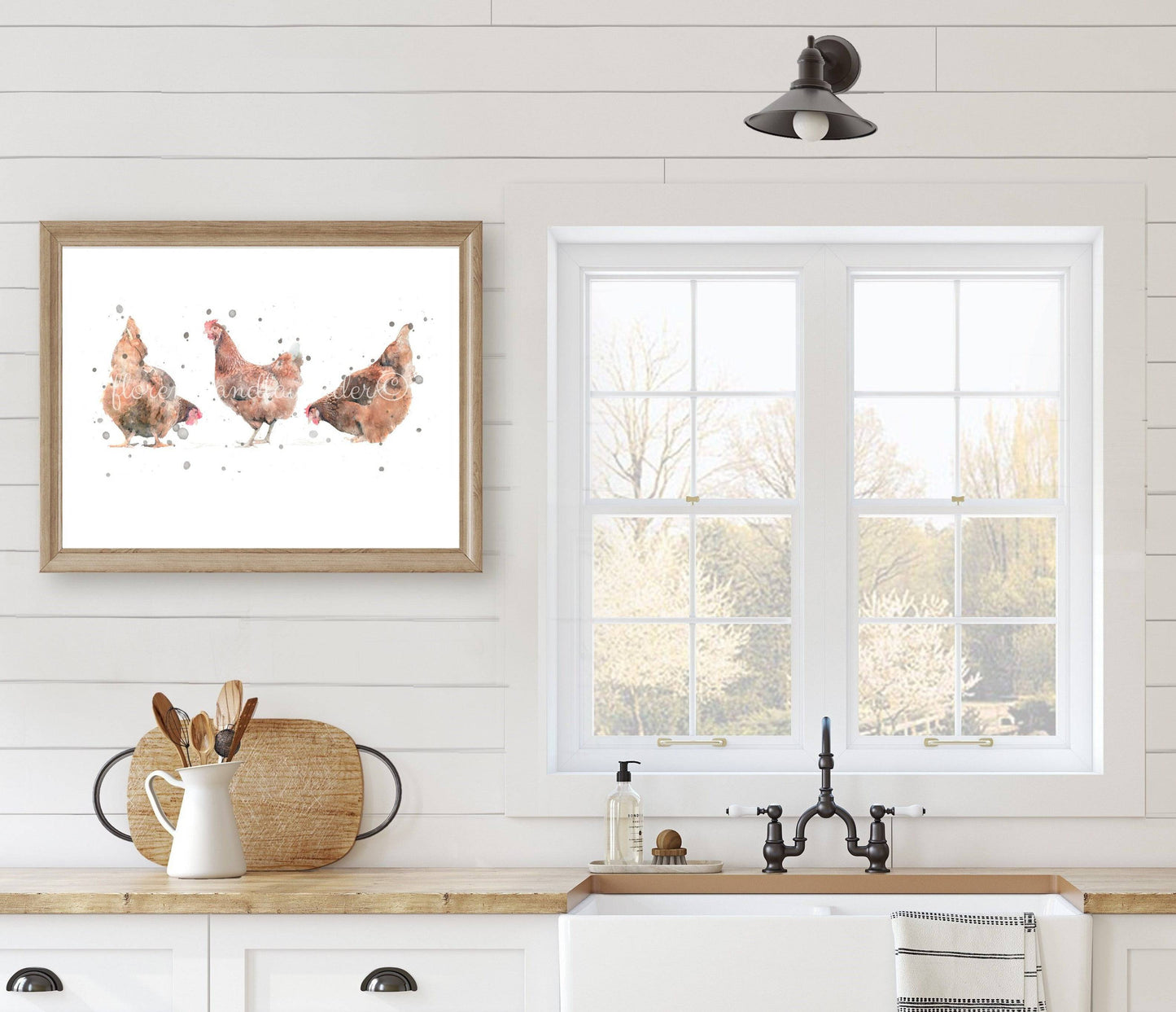 'Fluffy Bottoms' Chicken Print - Florence & Lavender