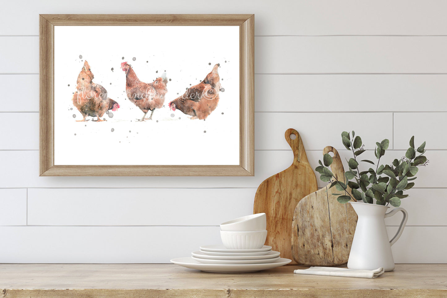 'Fluffy Bottoms' Chicken Print - Florence & Lavender