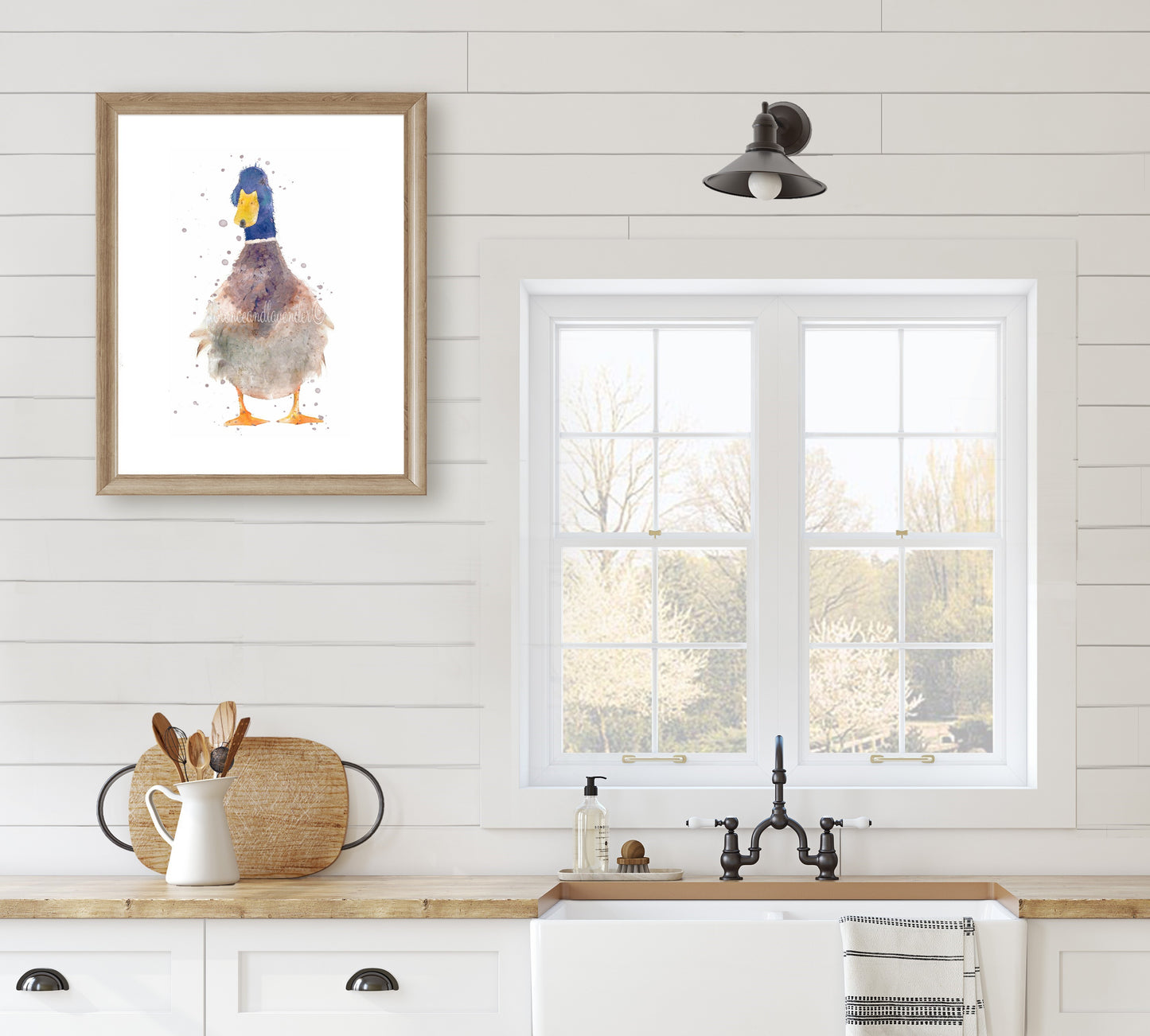 Watercolour Duck Print - 'Gordon' - Florence & Lavender