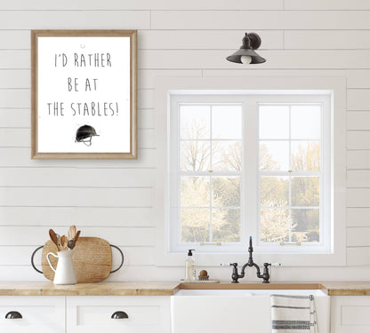 I'd Rather Be At The Stables - Florence & Lavender