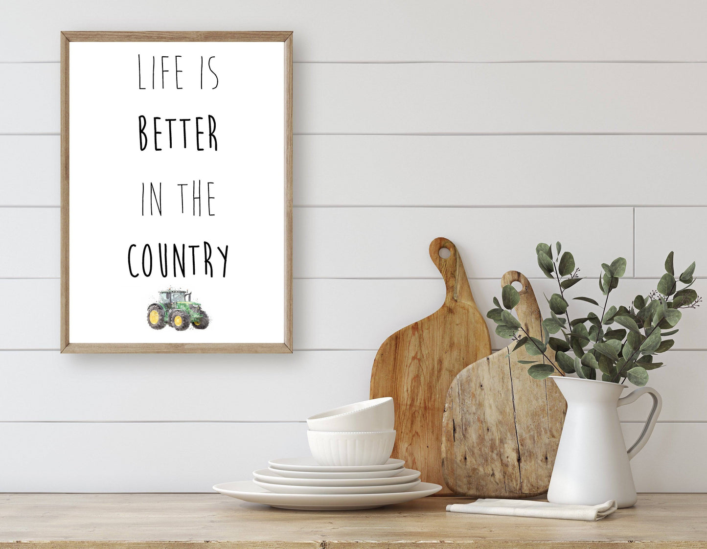 Life Is Better In The Country - Tractor - Florence & Lavender