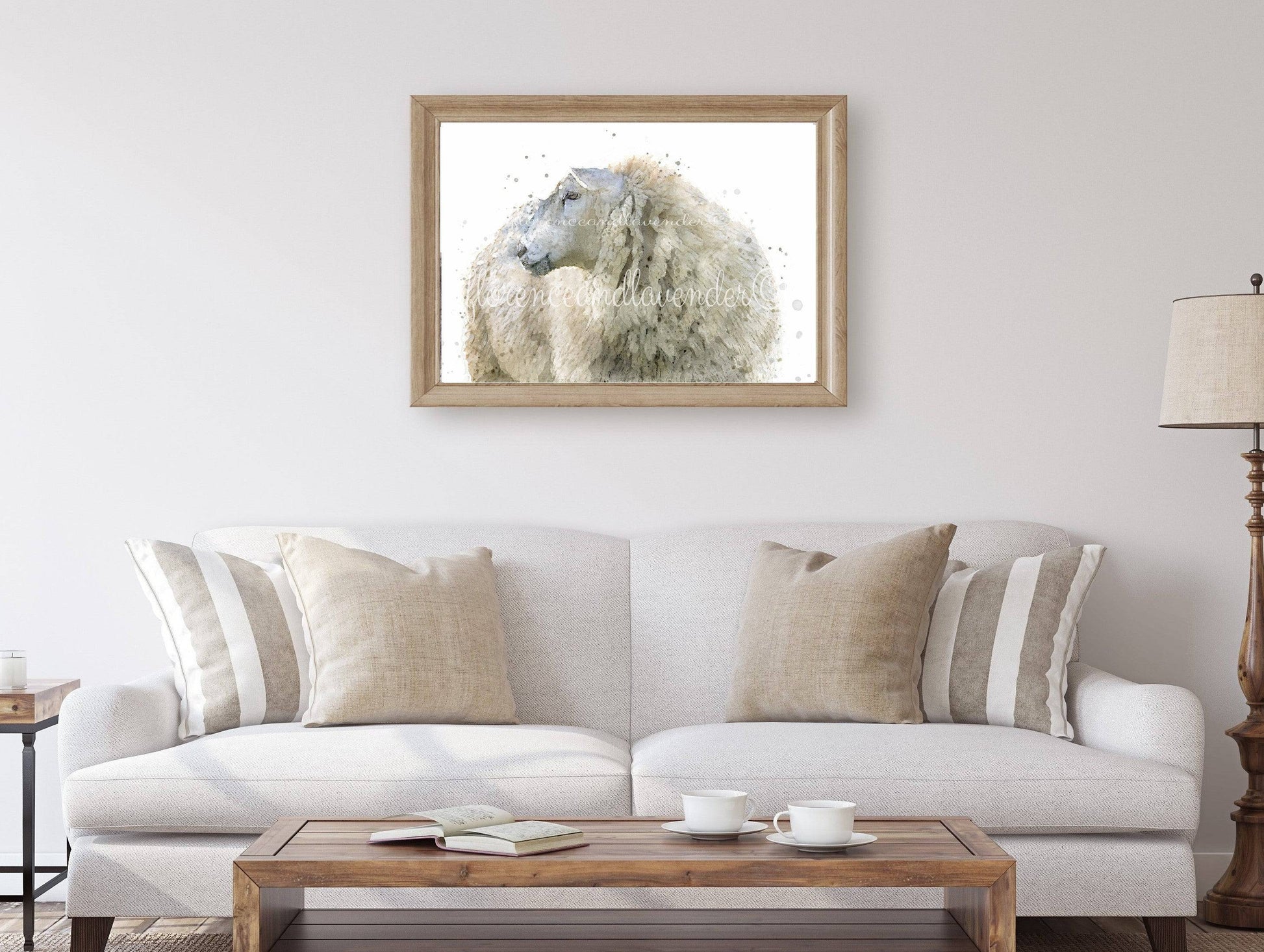 'Mavis' Sheep Print - Florence & Lavender