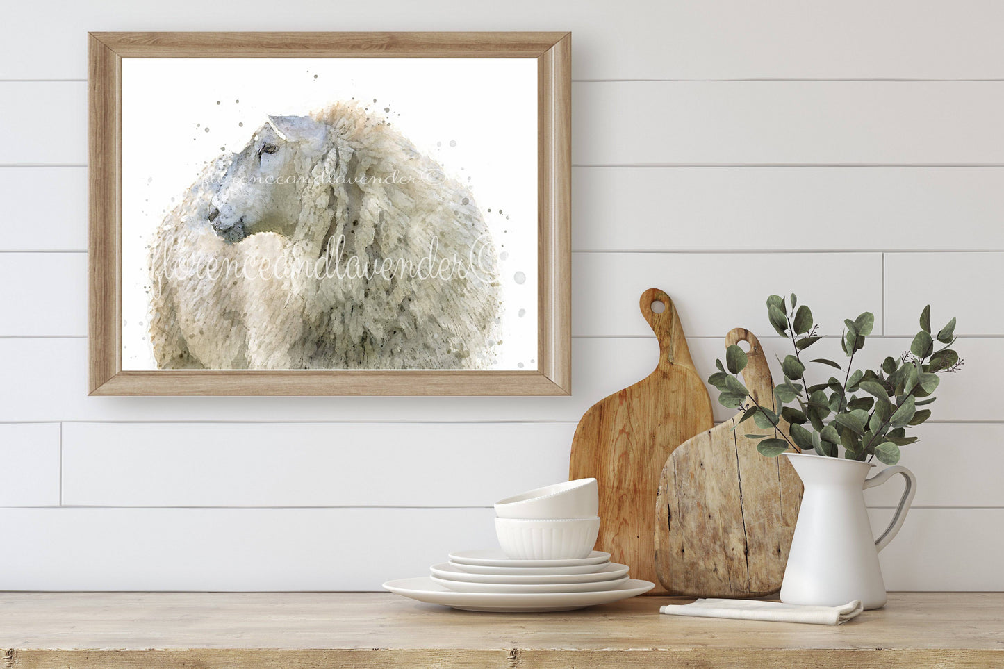 'Mavis' Sheep Print - Florence & Lavender