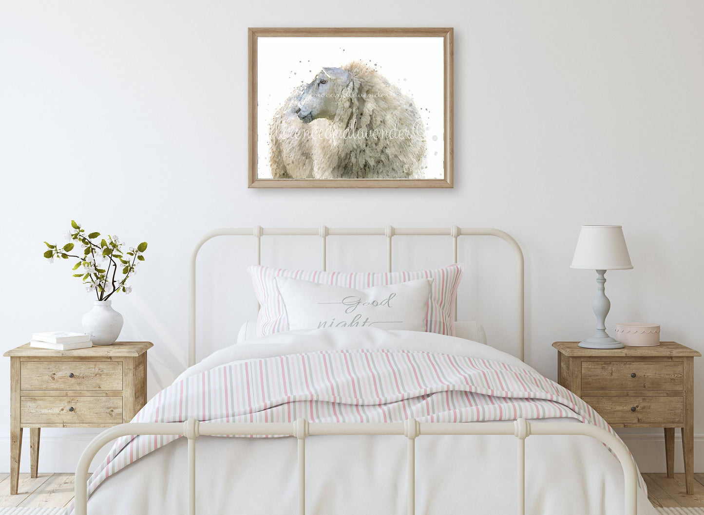 'Mavis' Sheep Print - Florence & Lavender