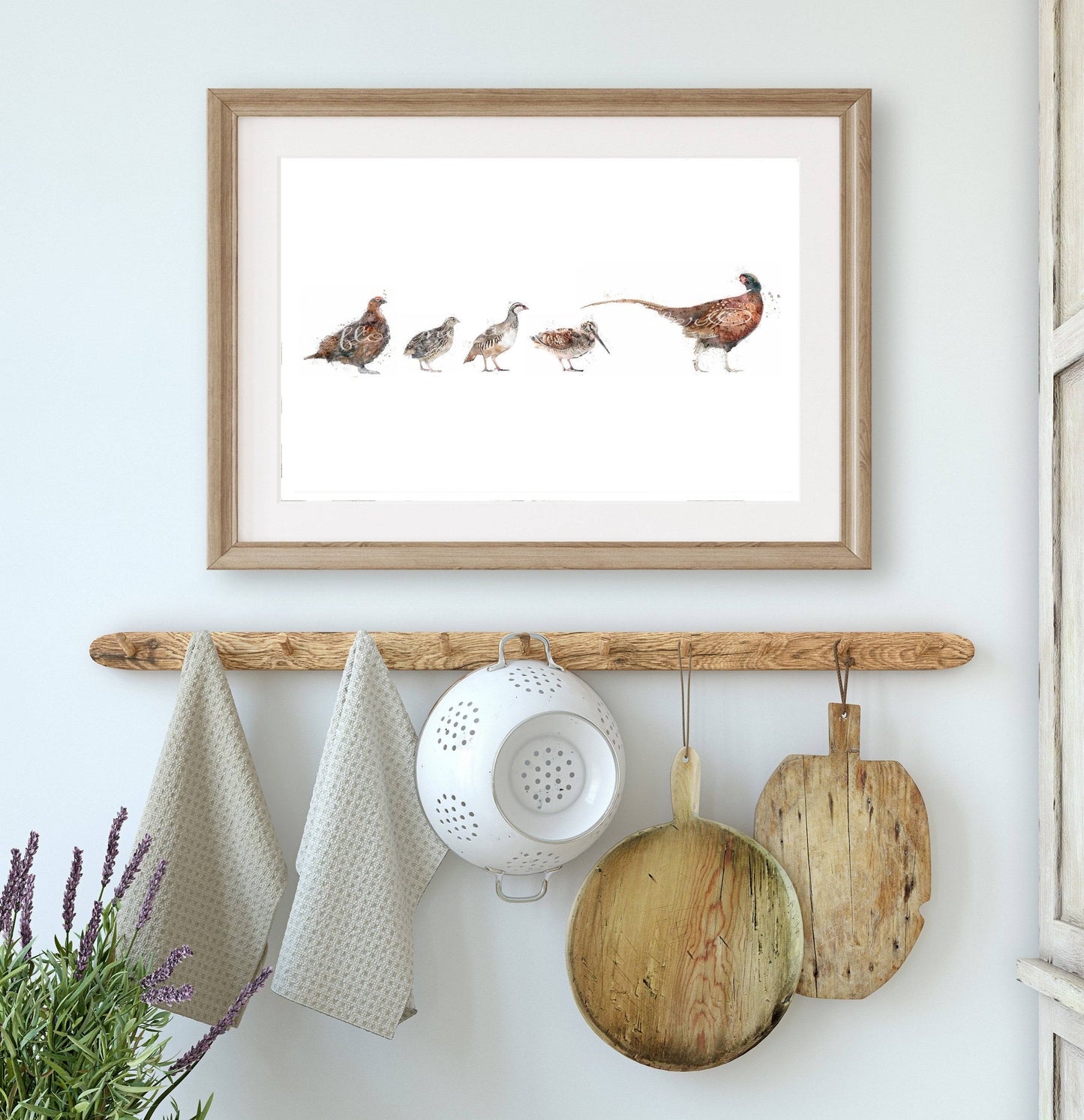 Multi game bird print - Florence & Lavender