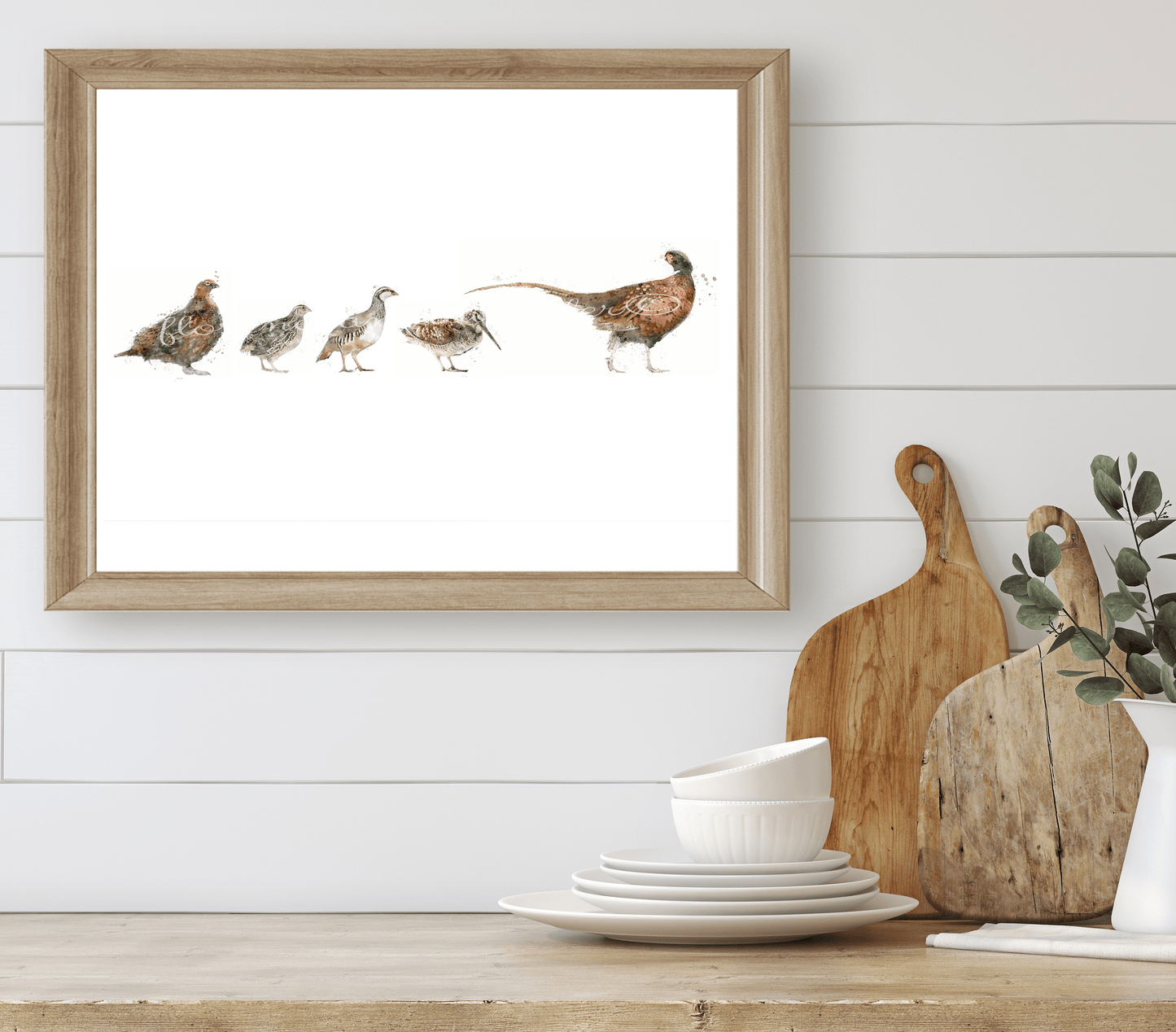 Multi game bird print - Florence & Lavender