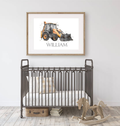 Personalised Digger Name Print - Florence & Lavender