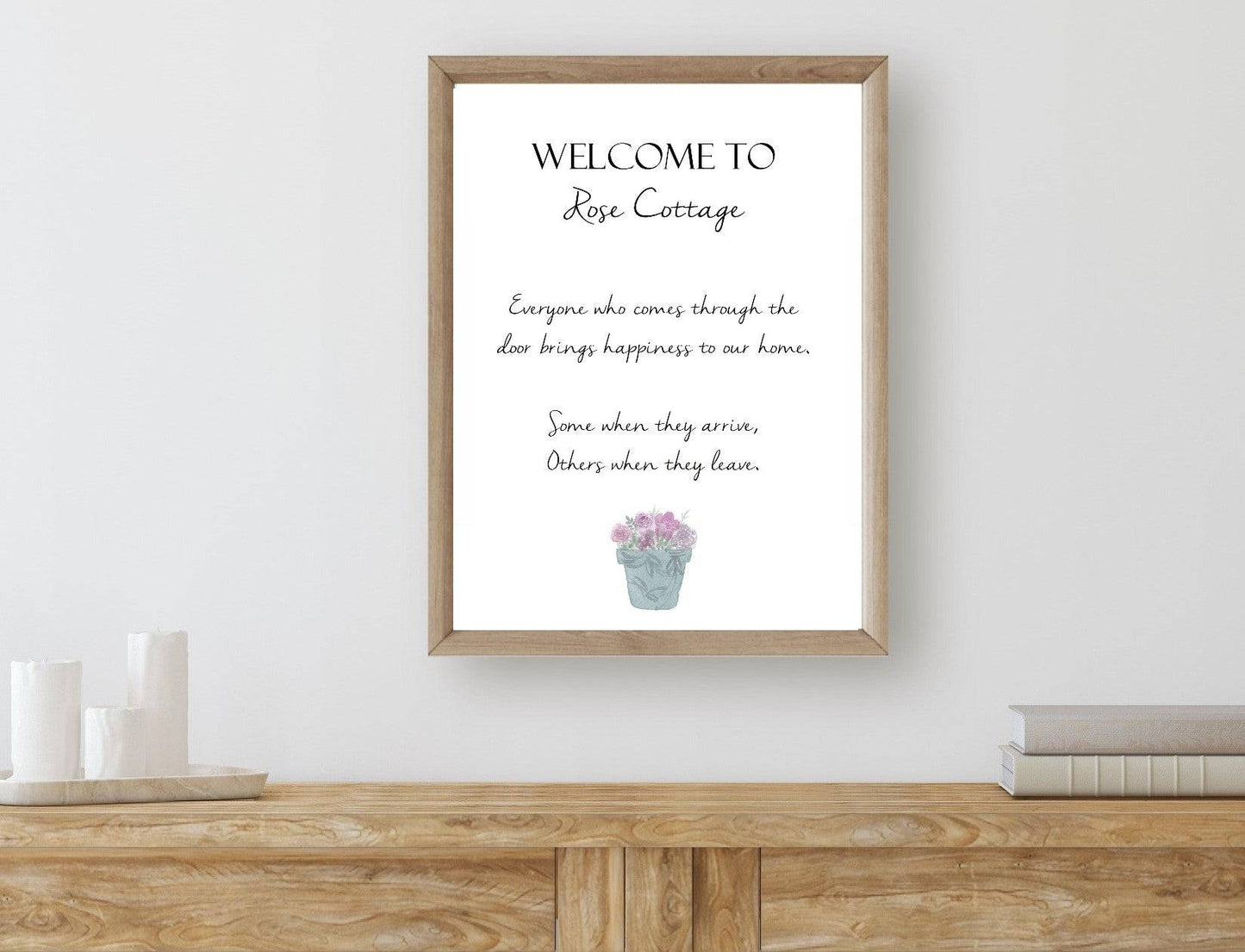 Personalised Home Print - Florence & Lavender