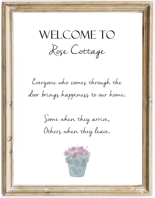 Personalised Home Print - Florence & Lavender