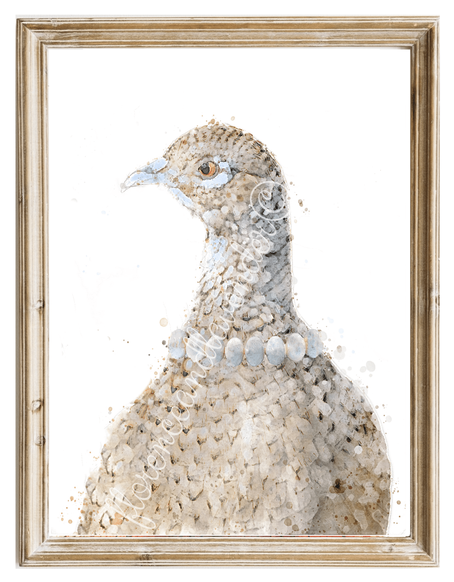 Personalised 'Lord & Lady' Pheasant Prints - Florence & Lavender