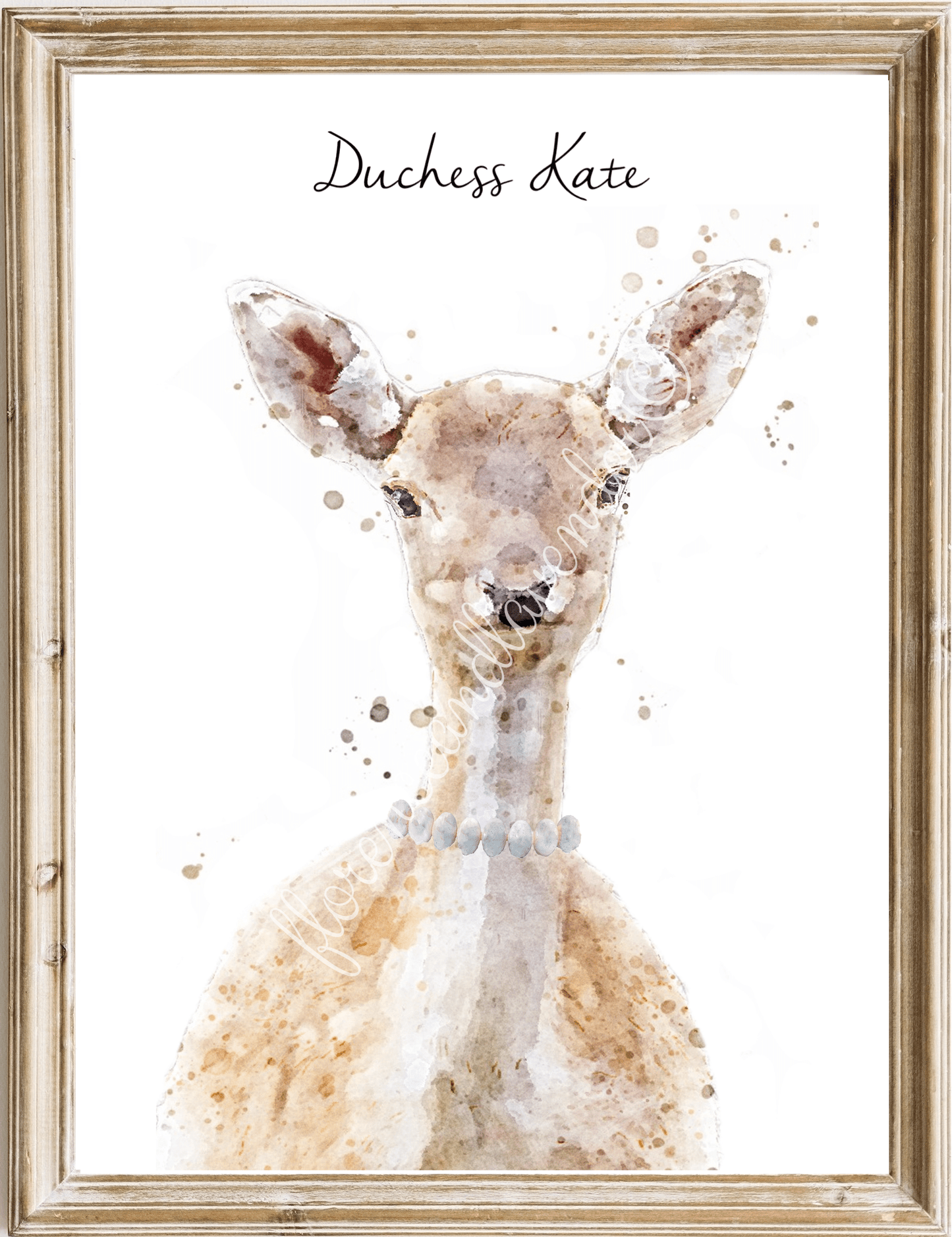 Personalised 'Lord & Lady' Stag & Doe Prints - Florence & Lavender