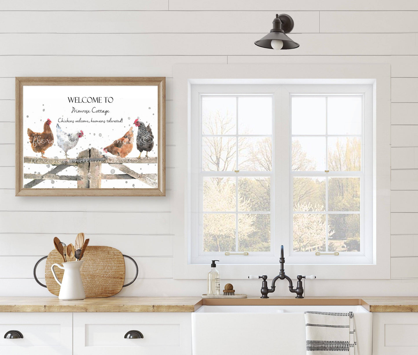 Personalised Welcome Home Chicken Print - Florence & Lavender