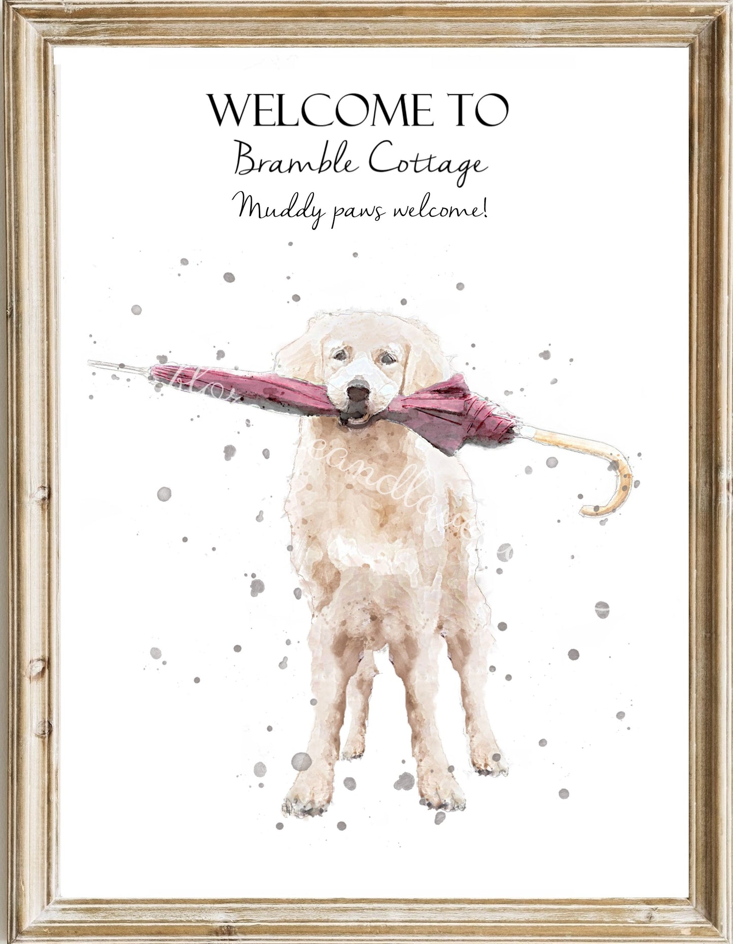 Personalised Dog Print - Florence & Lavender