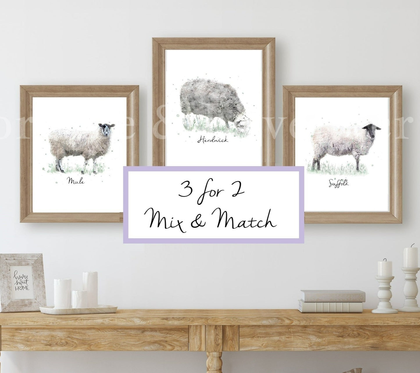 Heritage Sheep Collection - Florence & Lavender