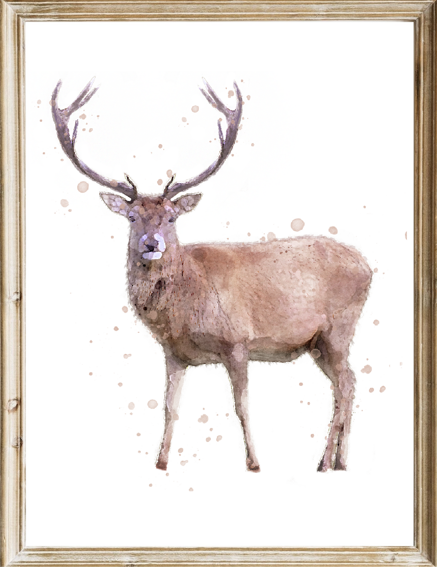 Trio Of Fox, Hare & Stag - Florence & Lavender