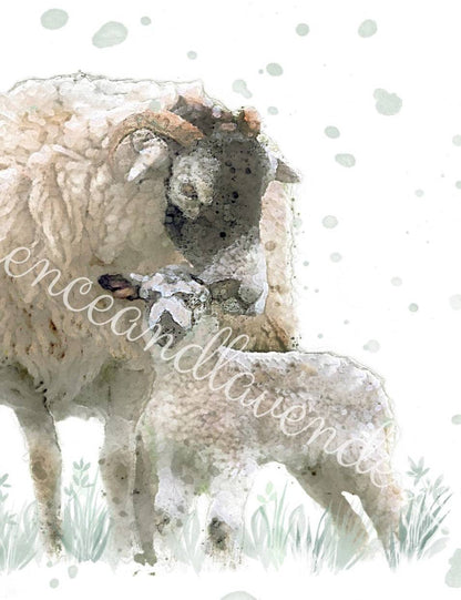 'Stay Close My Dear' - Swaledale Sheep Print - Florence & Lavender