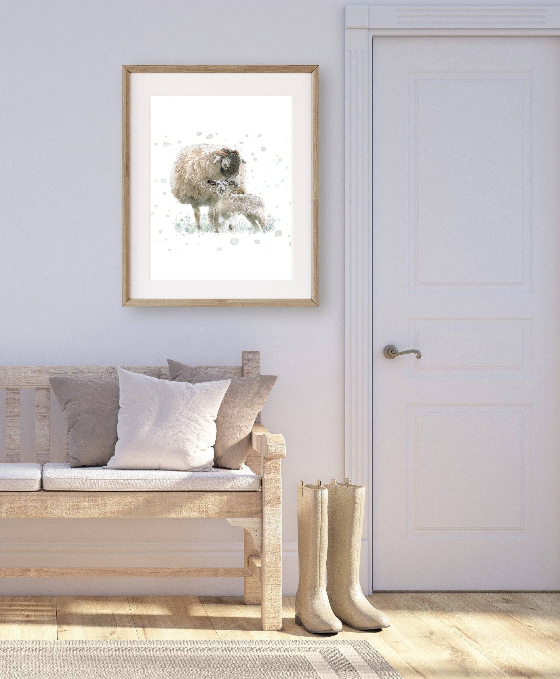 'Stay Close My Dear' - Swaledale Sheep Print - Florence & Lavender