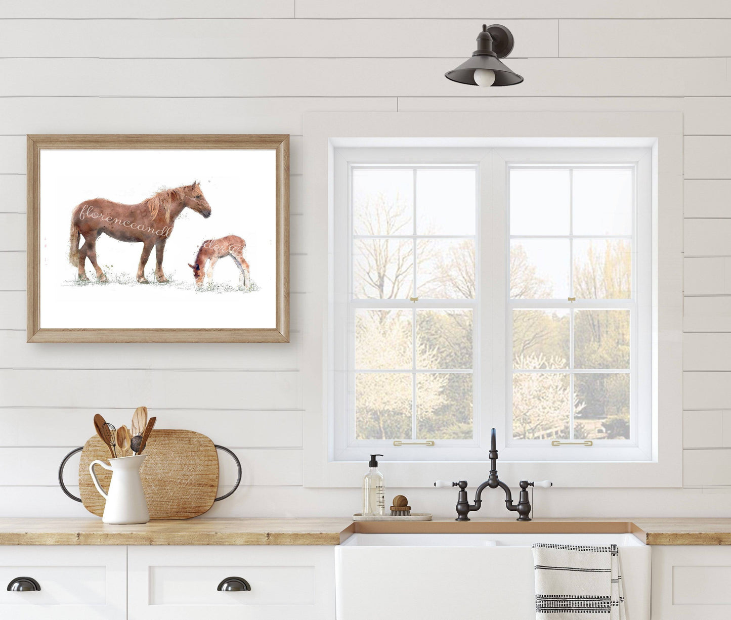 Suffolk Punch Print - Florence & Lavender