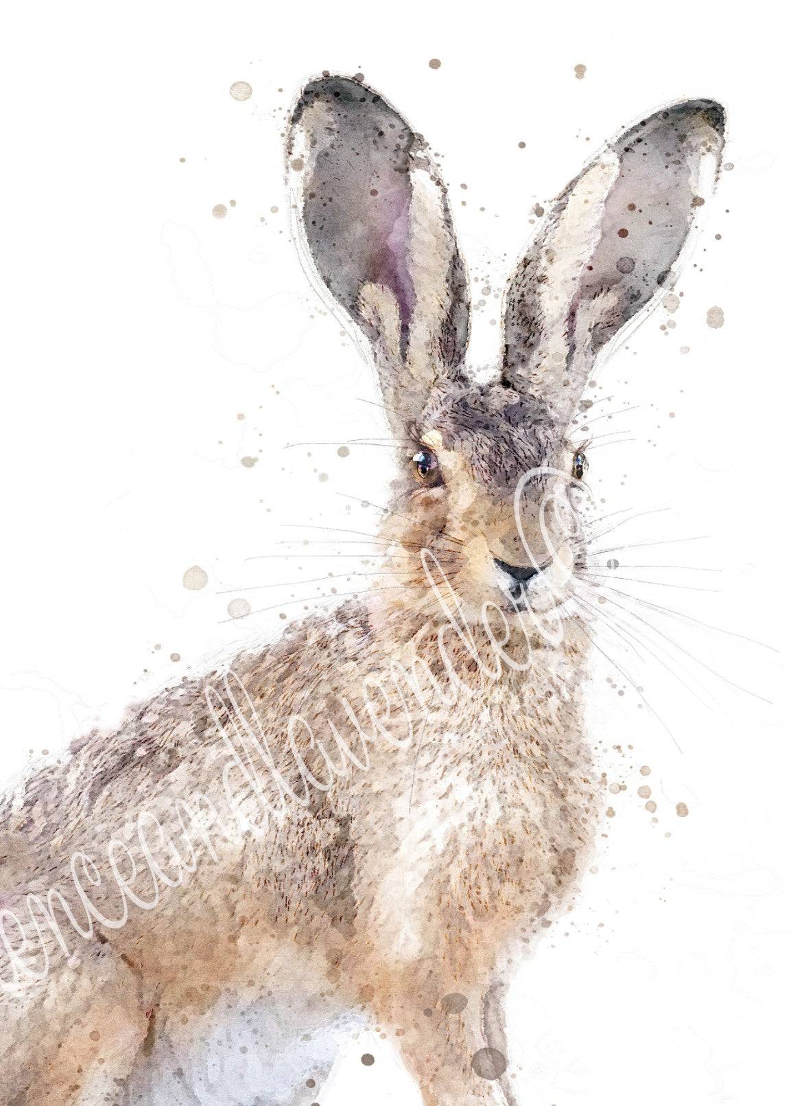 'Tessa' Hare print - Florence & Lavender