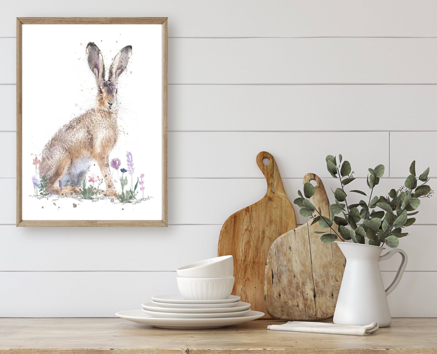 'Tessa' Hare print - Florence & Lavender