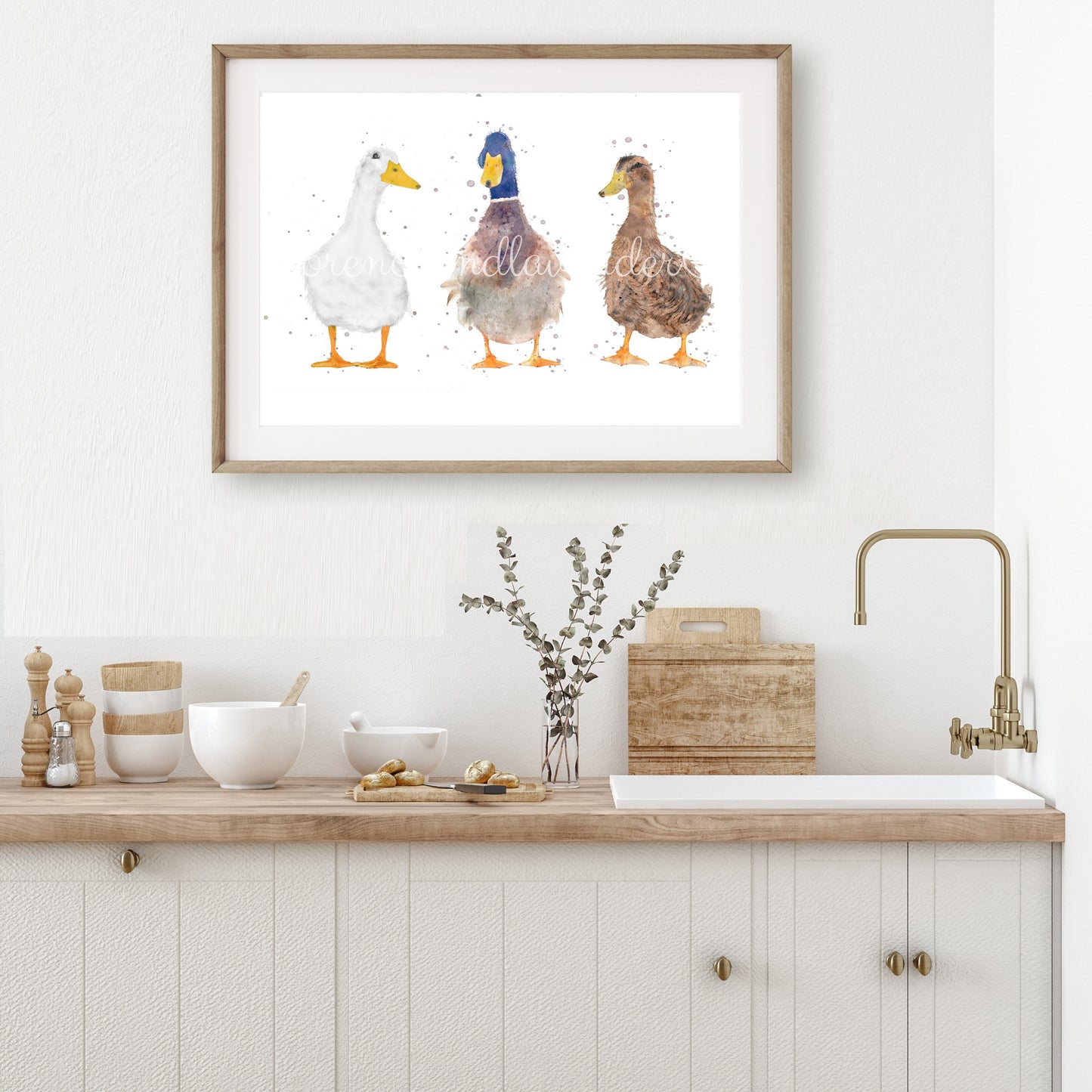 Trio Of Ducks - ''The Quackers'' - Florence & Lavender