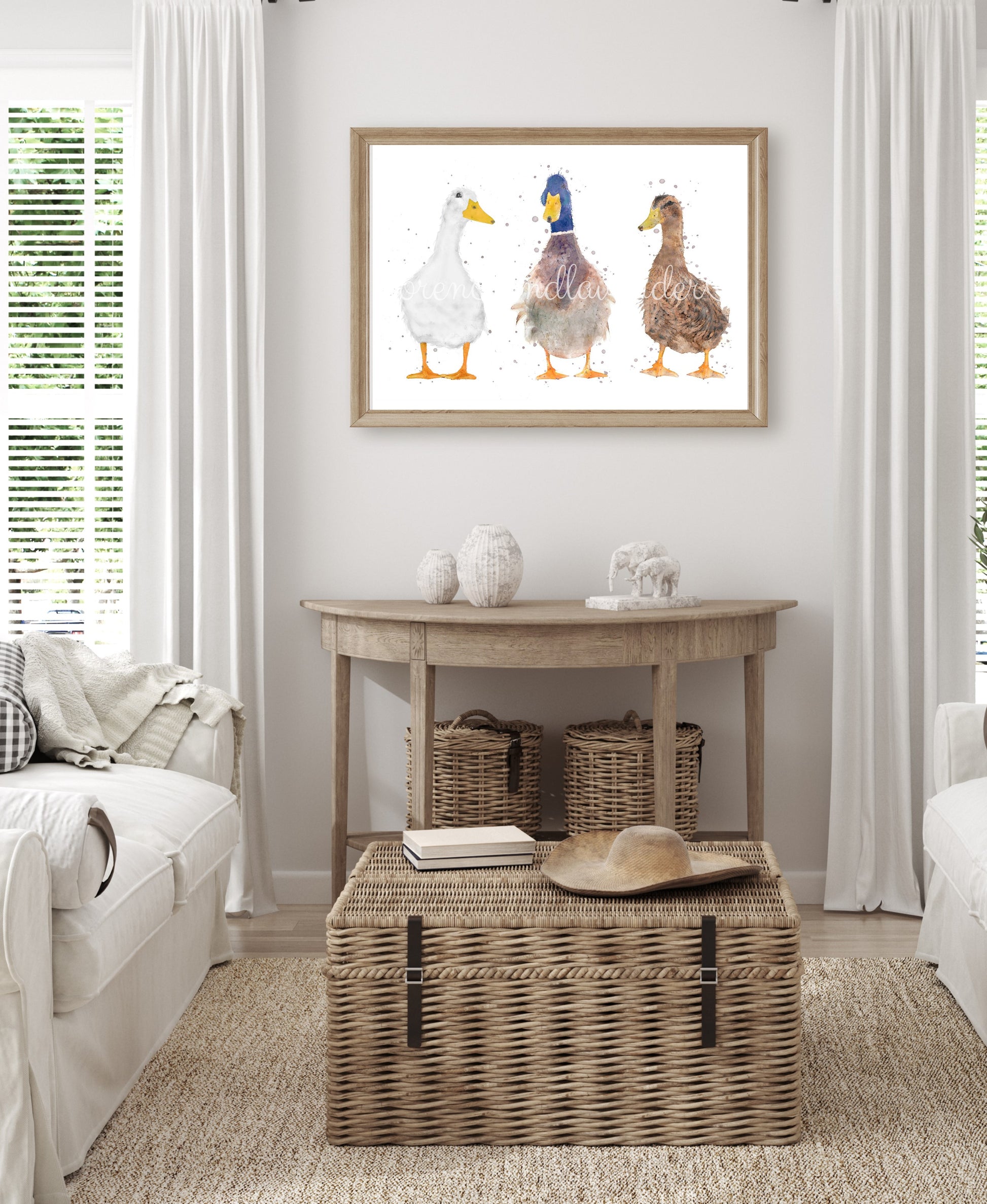 Trio Of Ducks - ''The Quackers'' - Florence & Lavender