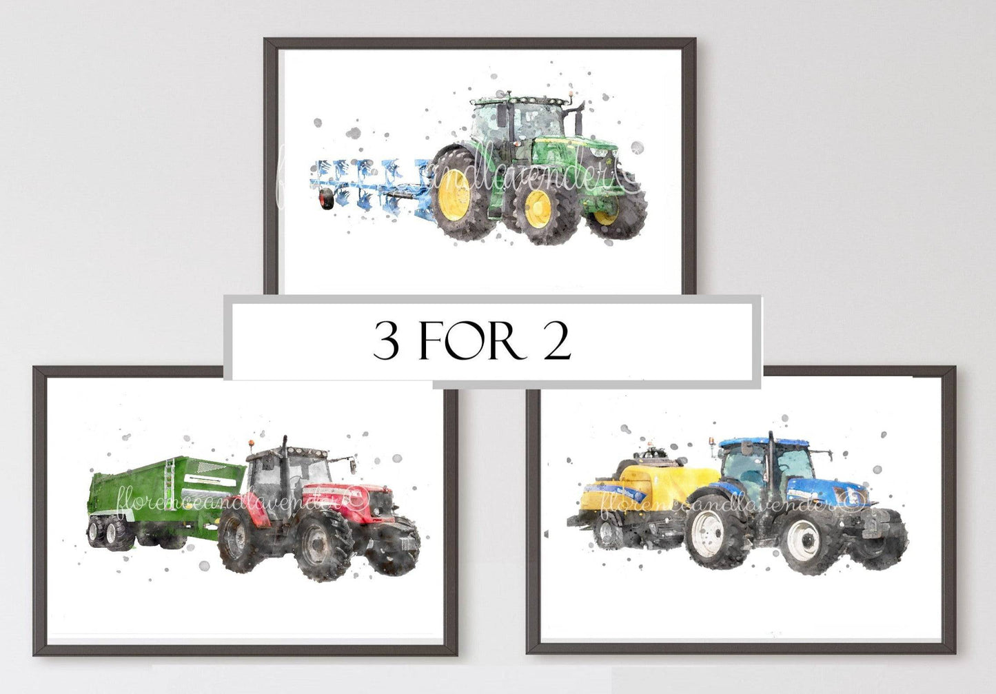 Tractors at Work Collection - Florence & Lavender