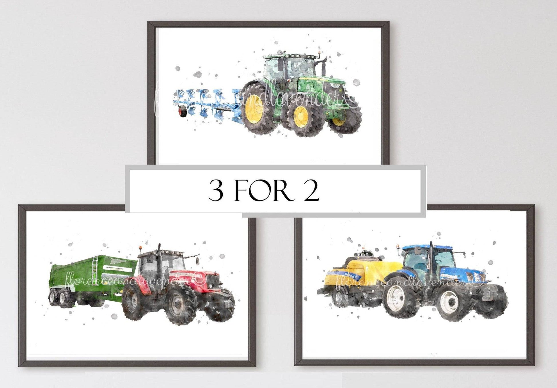 Tractors at Work Collection - Florence & Lavender