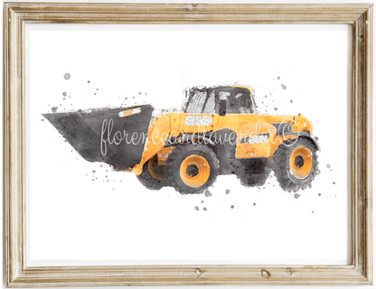 Trio Of Construction Vehicles Collection - Florence & Lavender