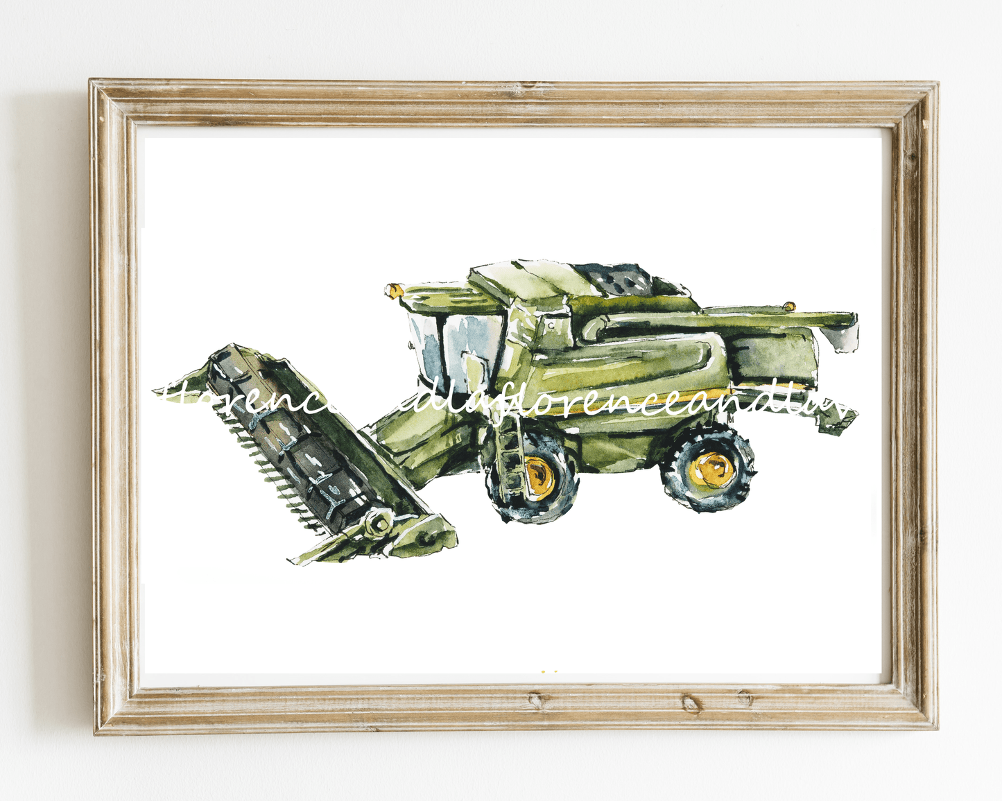 Trio of John Deere tractor prints - Florence & Lavender