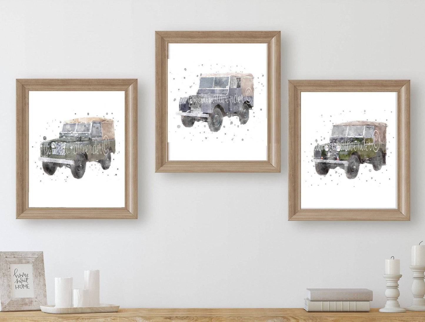 Trio of Landy prints - Florence & Lavender