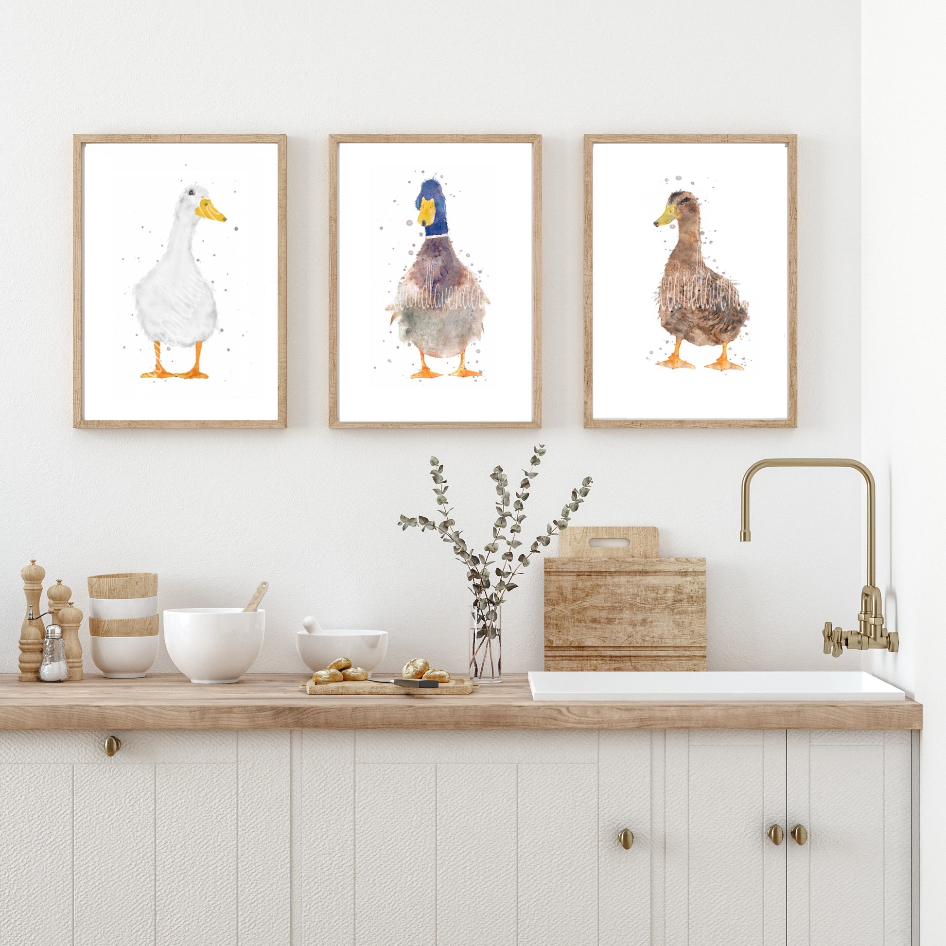 Trio of Ducks - Florence & Lavender