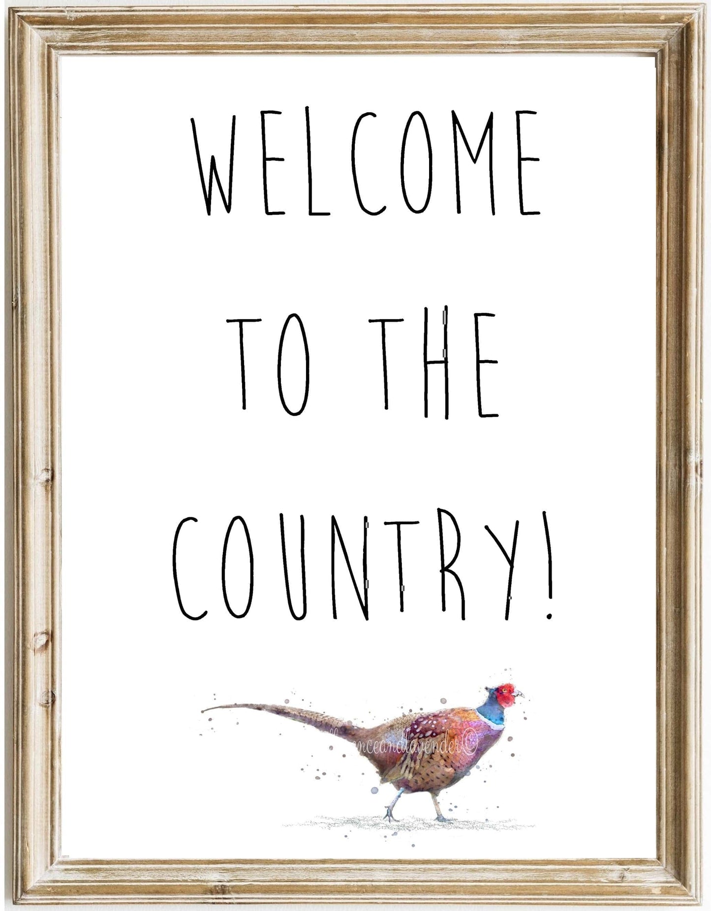 Welcome To The Country! - Pheasant - Florence & Lavender