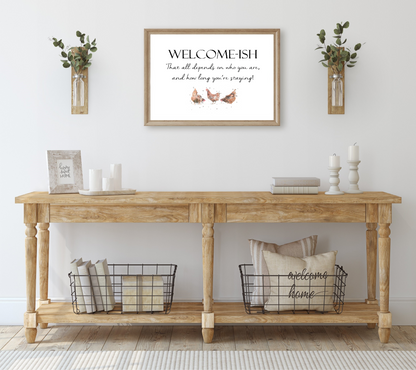 Welcome-Ish Print - Florence & Lavender